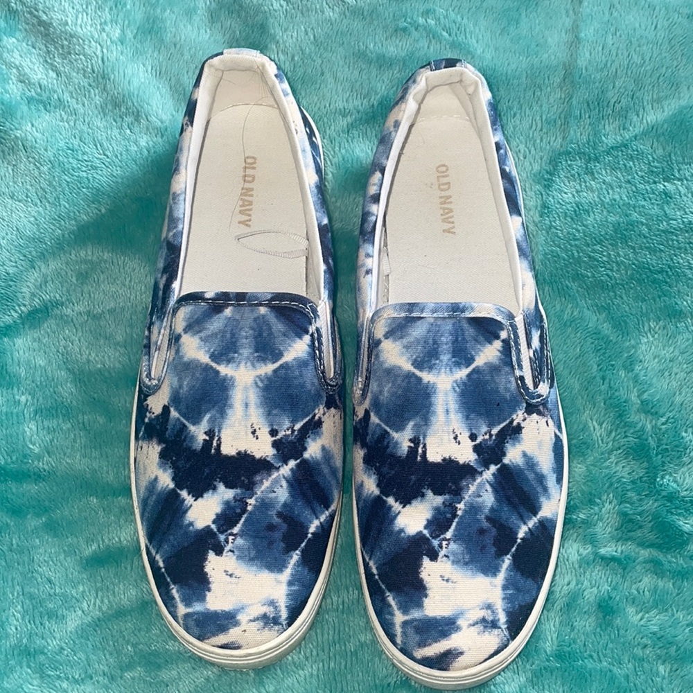 Tie-dye Canvas Slip-On Sneakers